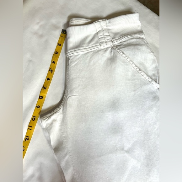 ATHLETA White linen wide leg elastic waist pants size SP - Picture 12 of 13